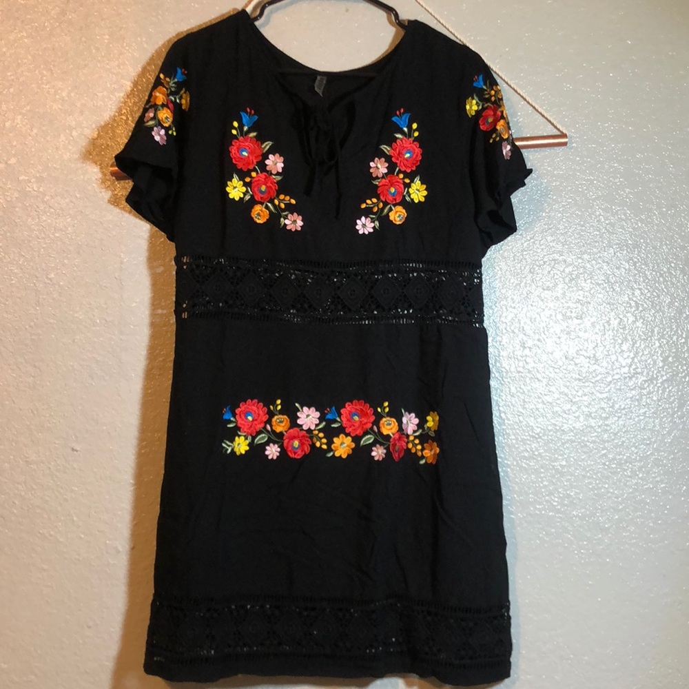 Embroidered Swim Cover Up